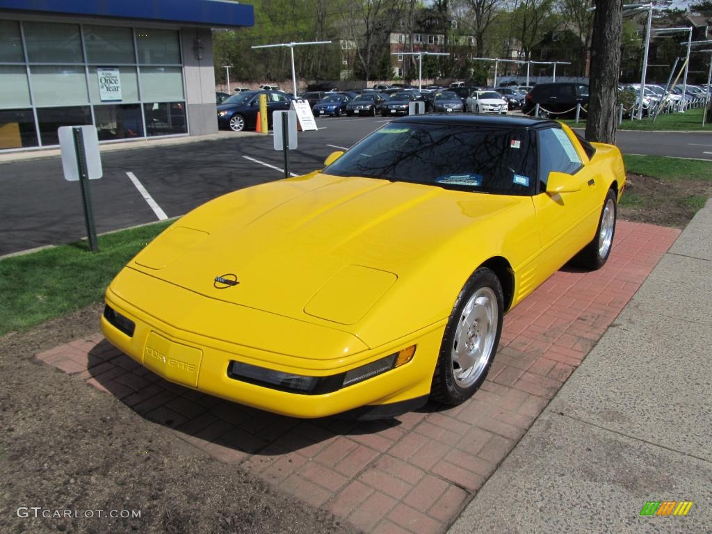 Competition Yellow Chevrolet Corvette