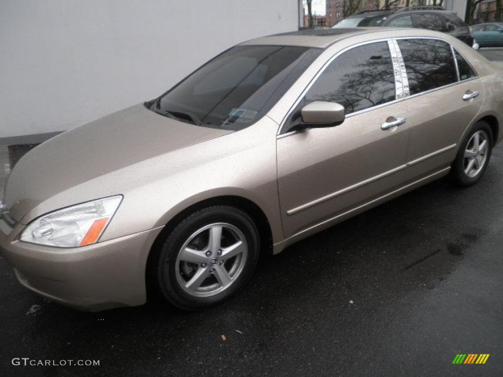 2005 Accord EX-L Sedan - Desert Mist Metallic / Ivory photo #1