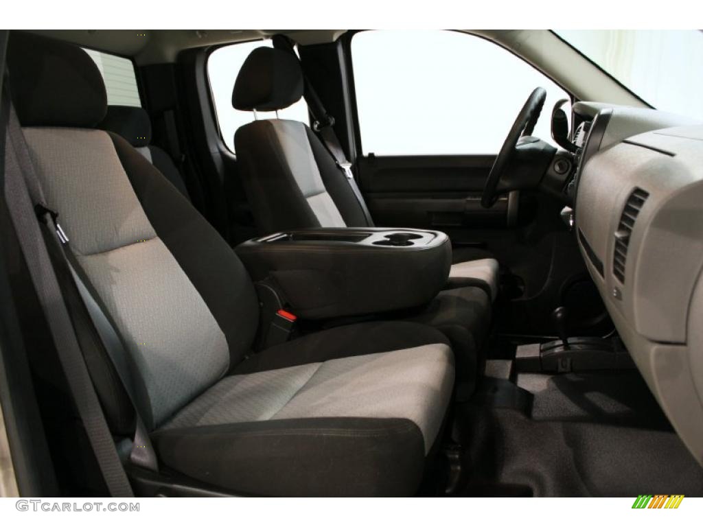 Dark Titanium Interior 2009 Chevrolet Silverado 1500 Extended Cab 4x4 Photo #48654817