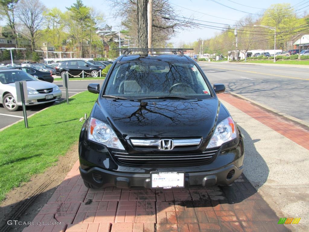 2009 CR-V EX-L 4WD - Crystal Black Pearl / Black photo #2
