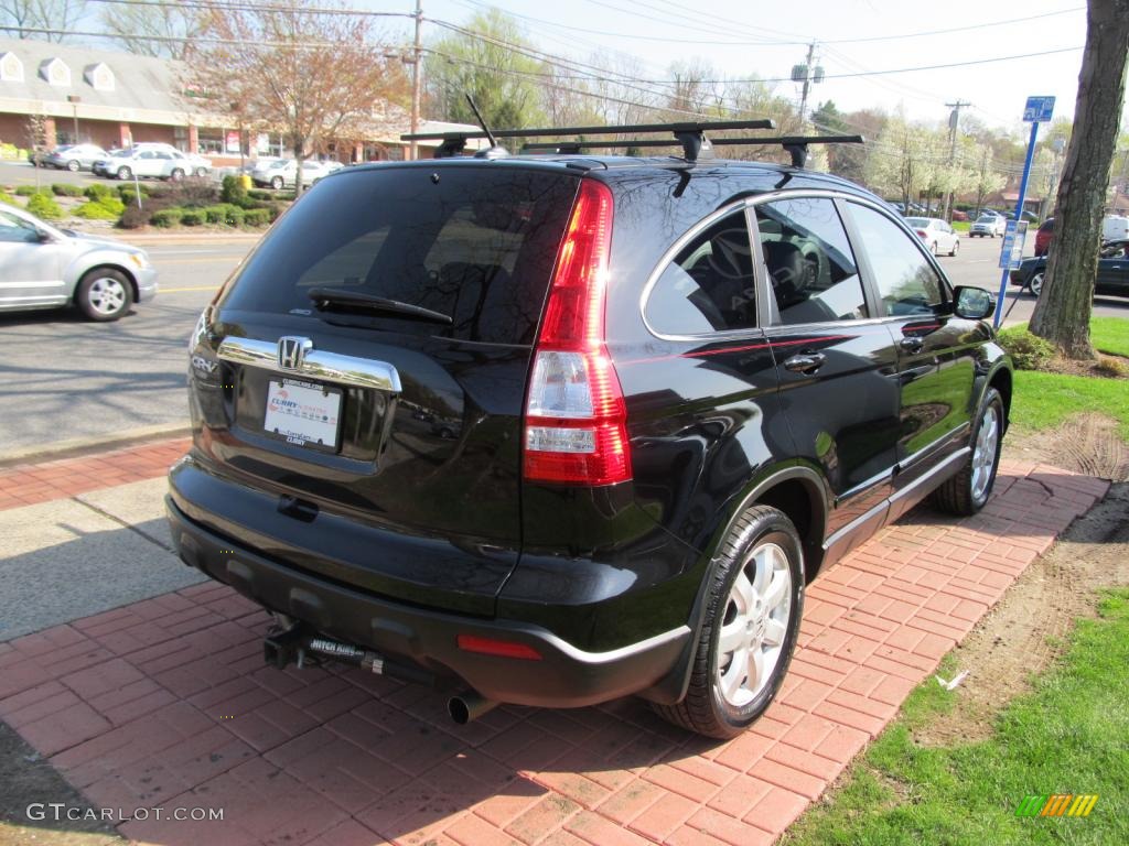 2009 CR-V EX-L 4WD - Crystal Black Pearl / Black photo #5