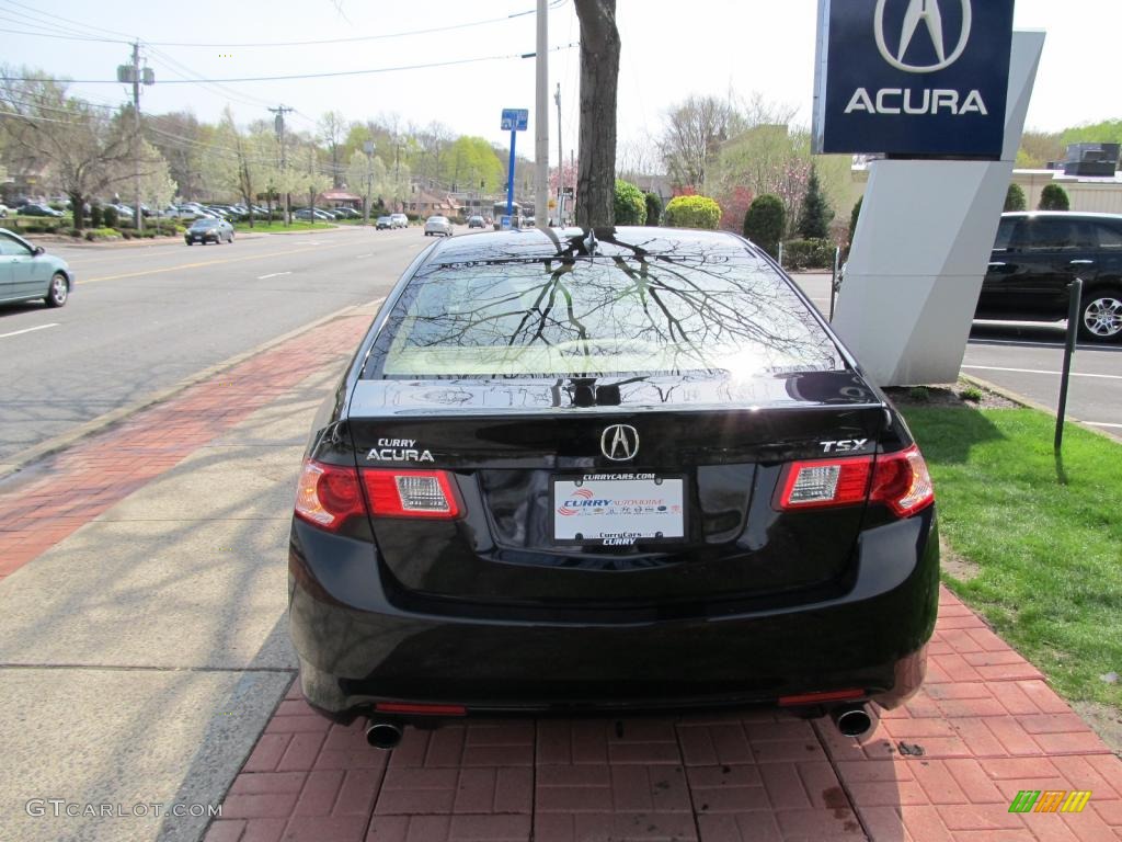 2010 TSX Sedan - Crystal Black Pearl / Parchment photo #5