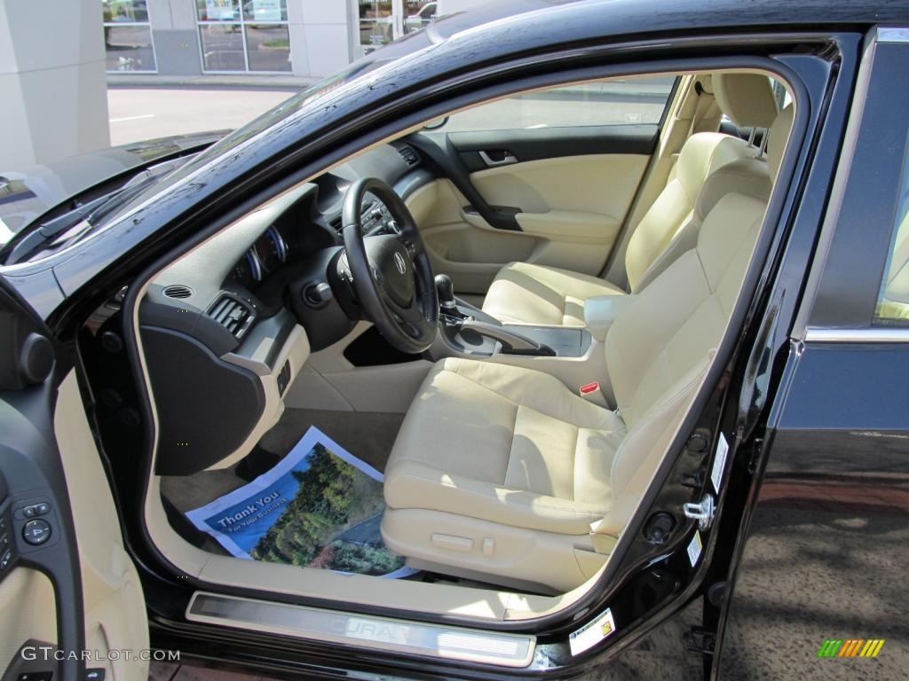 2010 TSX Sedan - Crystal Black Pearl / Parchment photo #20
