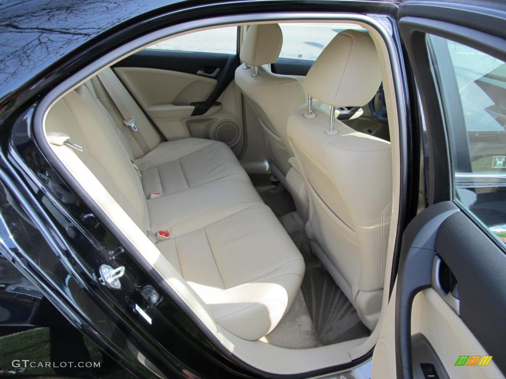 2010 TSX Sedan - Crystal Black Pearl / Parchment photo #23