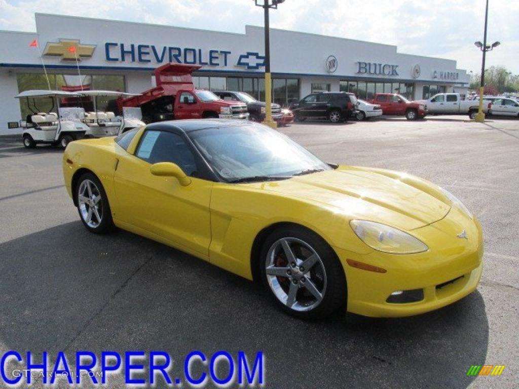 2008 Corvette Coupe - Velocity Yellow / Ebony photo #1