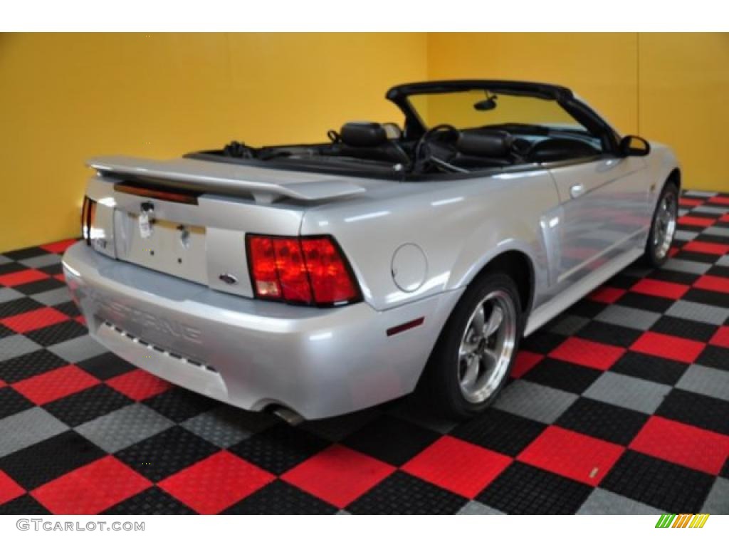 2002 Mustang GT Convertible - Satin Silver Metallic / Dark Charcoal photo #6