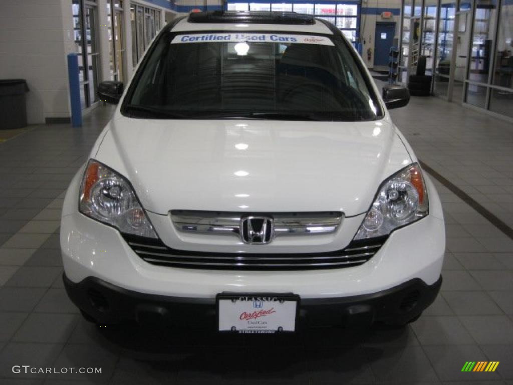 2009 CR-V EX 4WD - Taffeta White / Gray photo #5