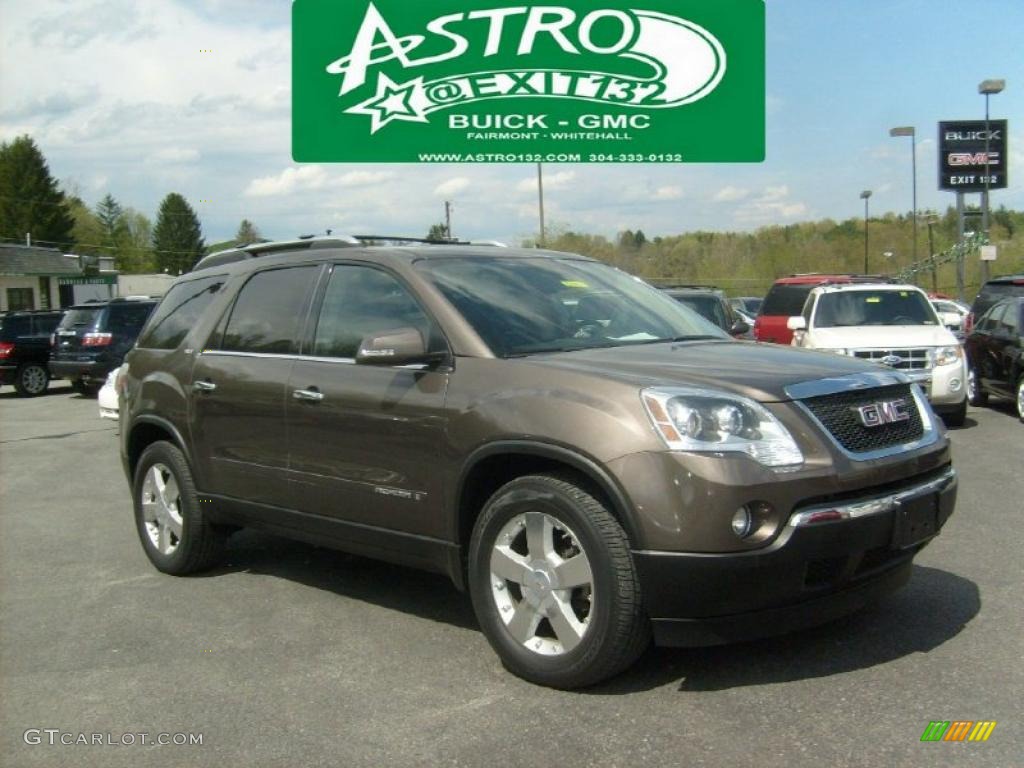 2008 Acadia SLT AWD - Medium Brown Metallic / Ebony photo #1