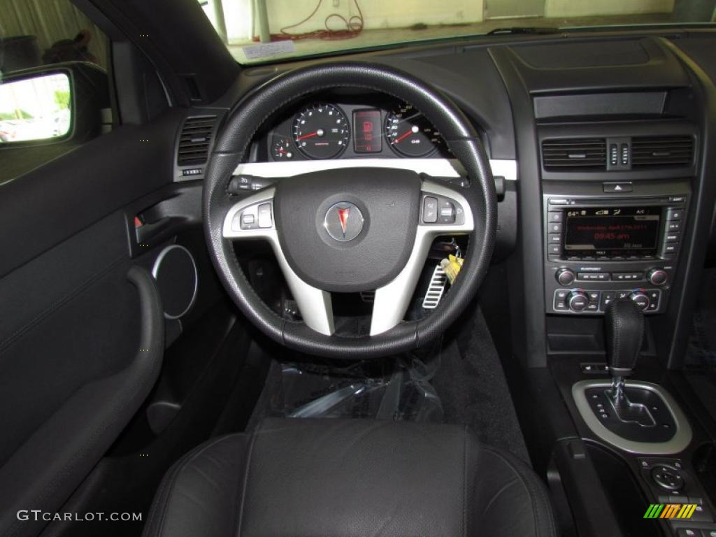 2009 Pontiac G8 GT Onyx Steering Wheel Photo #48661222