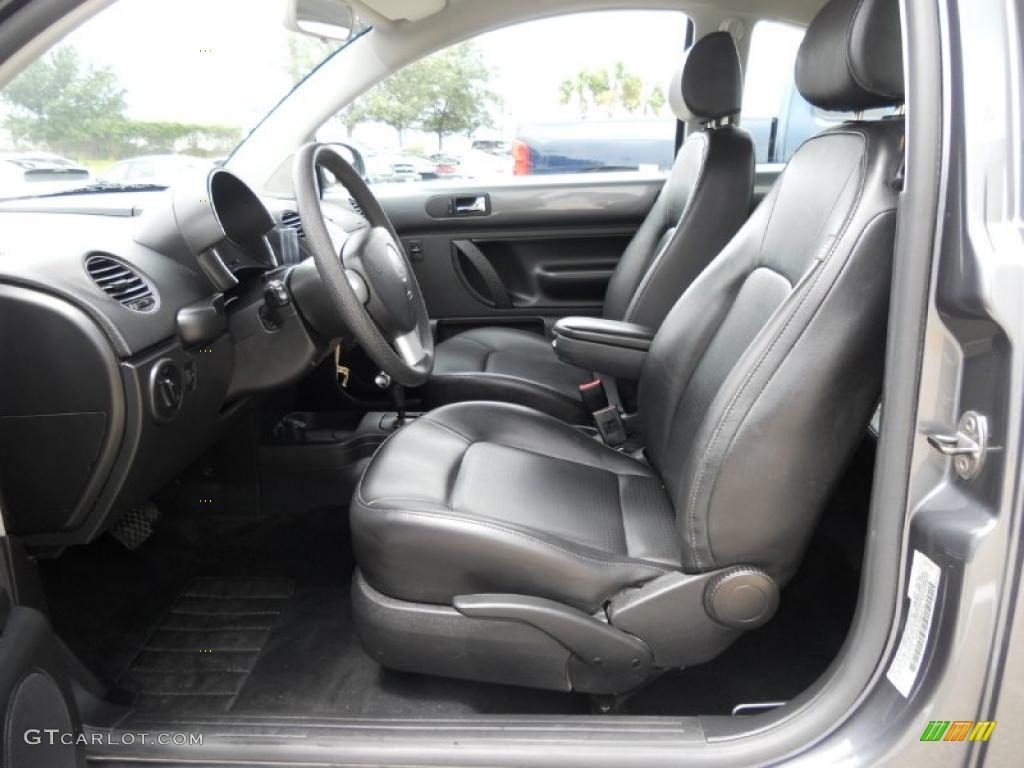 Black Interior 2008 Volkswagen New Beetle S Coupe Photo #48662115