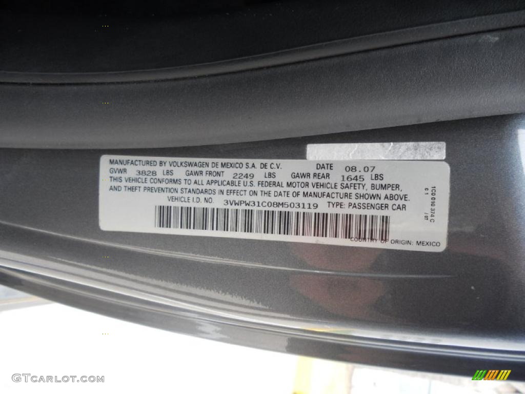 2008 Volkswagen New Beetle S Coupe Info Tag Photos
