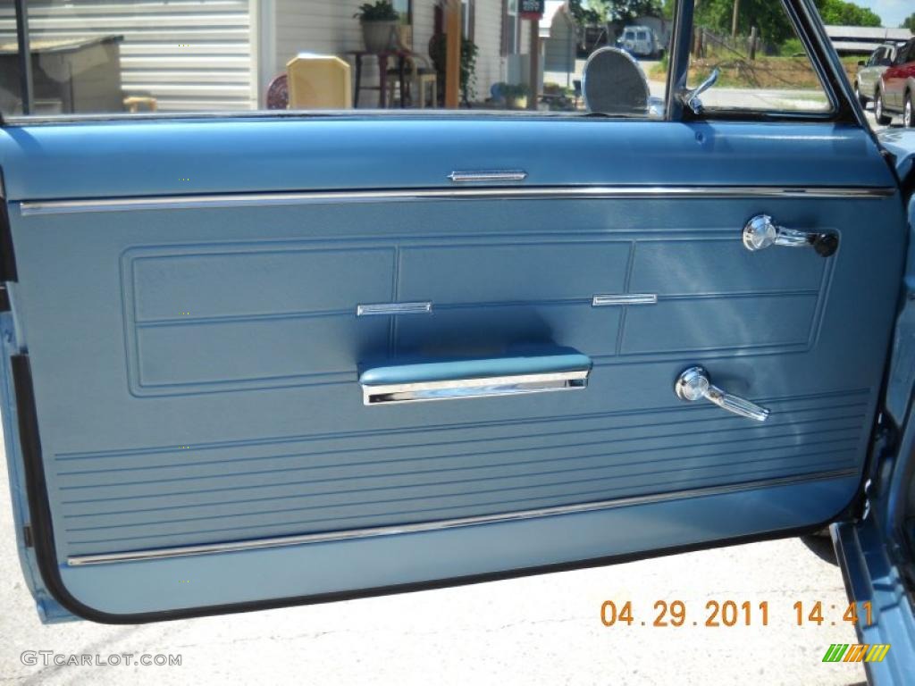 1963 Chevrolet Chevy II Nova 2 Door Hardtop Aqua Blue Door Panel Photo #48664842