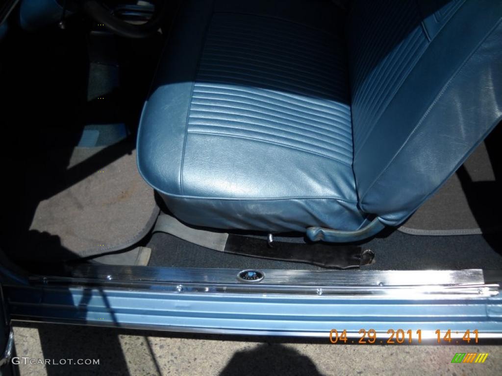 Aqua Blue Interior 1963 Chevrolet Chevy II Nova 2 Door Hardtop Photo #48664857
