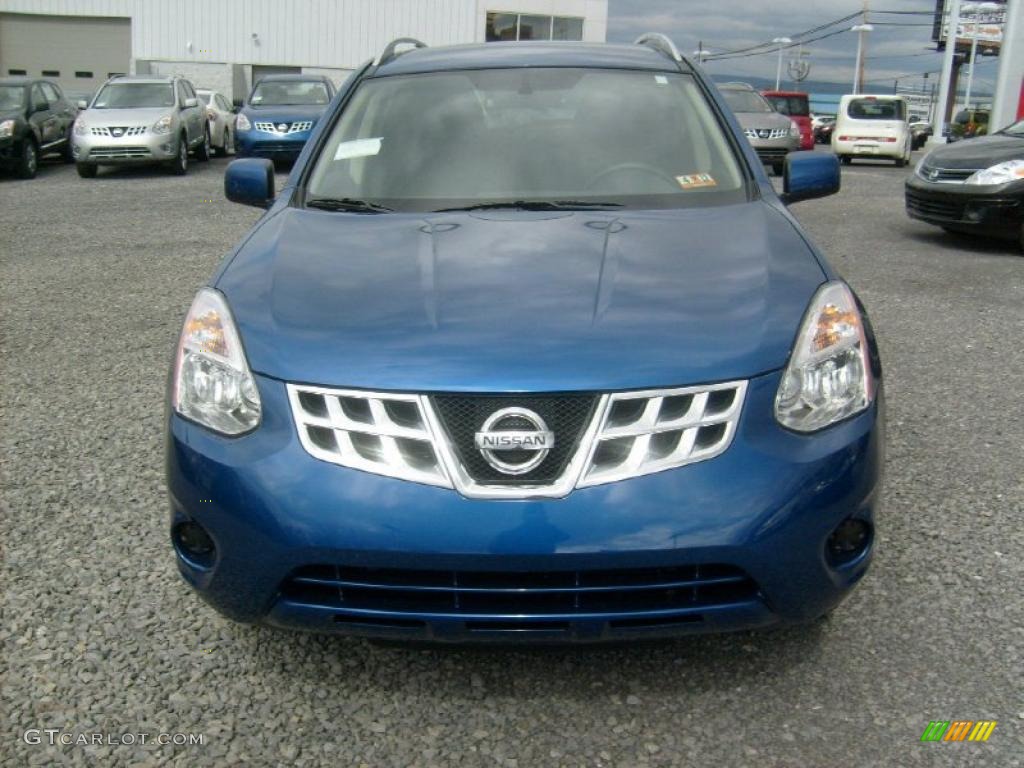 2011 Rogue SV AWD - Indigo Blue Metallic / Black photo #11