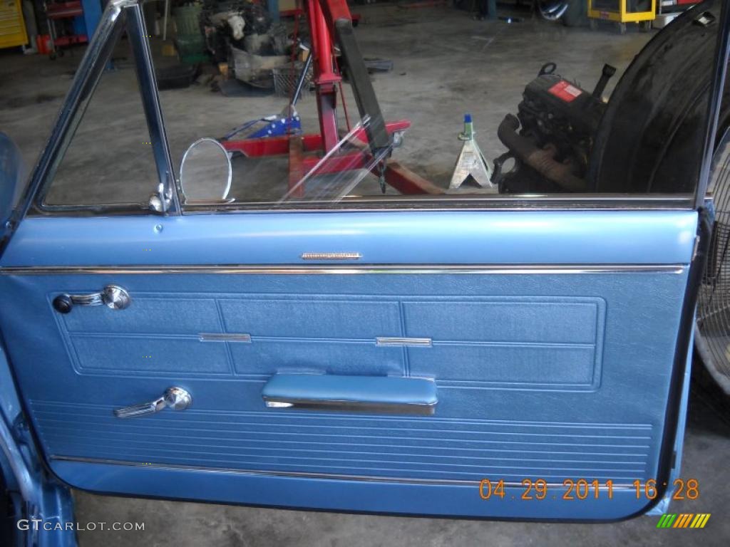1963 Chevrolet Chevy II Nova 2 Door Hardtop Aqua Blue Door Panel Photo #48665133
