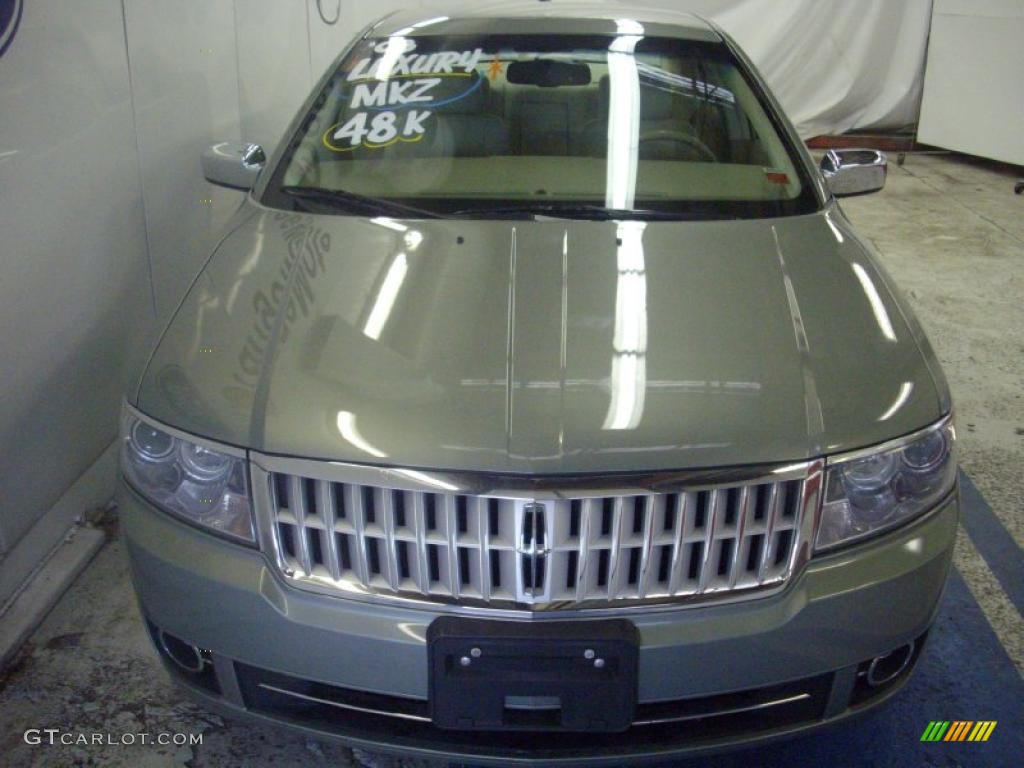 2008 MKZ Sedan - Light Sage Metallic / Sand photo #2