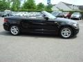 2008 Jet Black BMW 1 Series 128i Convertible  photo #3