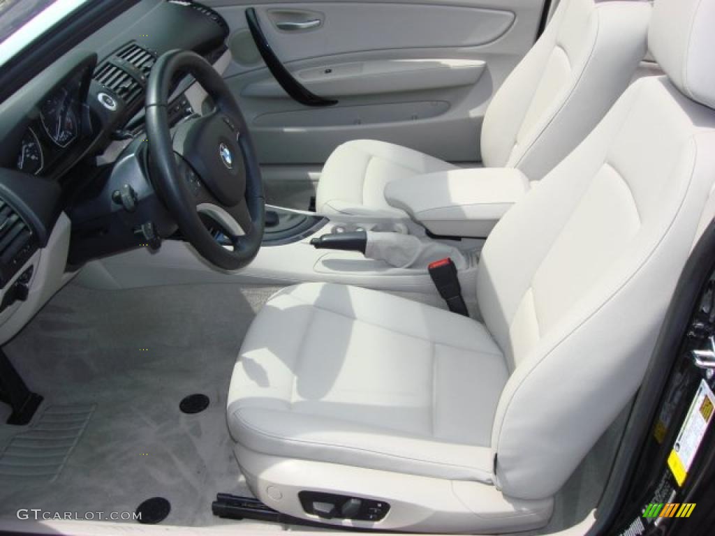 2008 1 Series 128i Convertible - Jet Black / Grey photo #9