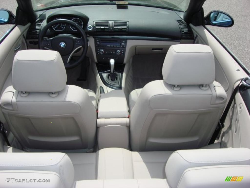 2008 1 Series 128i Convertible - Jet Black / Grey photo #11