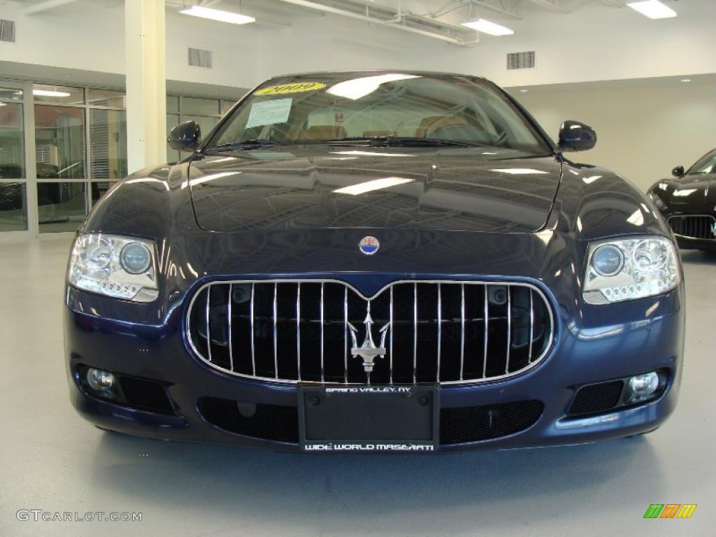 2009 Quattroporte Sport GT S - Blu Nettuno (Blue) / Cuoio photo #2