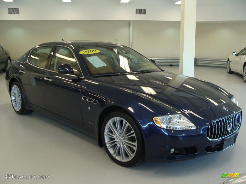 Blu Nettuno (Blue) 2009 Maserati Quattroporte Sport GT S Exterior Photo