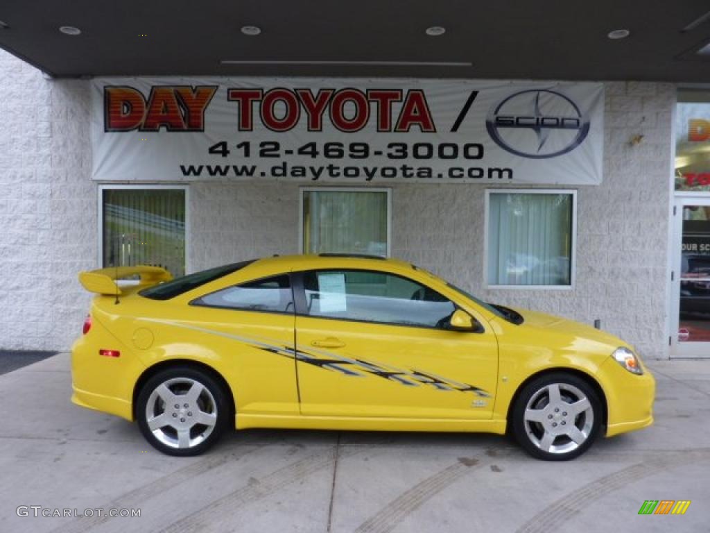 2007 Cobalt SS Supercharged Coupe - Rally Yellow / Ebony/Yellow photo #1