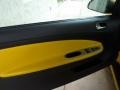 Ebony/Yellow 2007 Chevrolet Cobalt SS Supercharged Coupe Door Panel