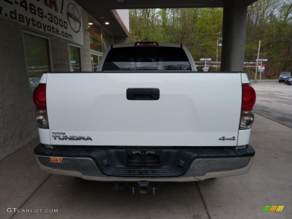 2008 Tundra SR5 TRD Double Cab 4x4 - Super White / Graphite Gray photo #3