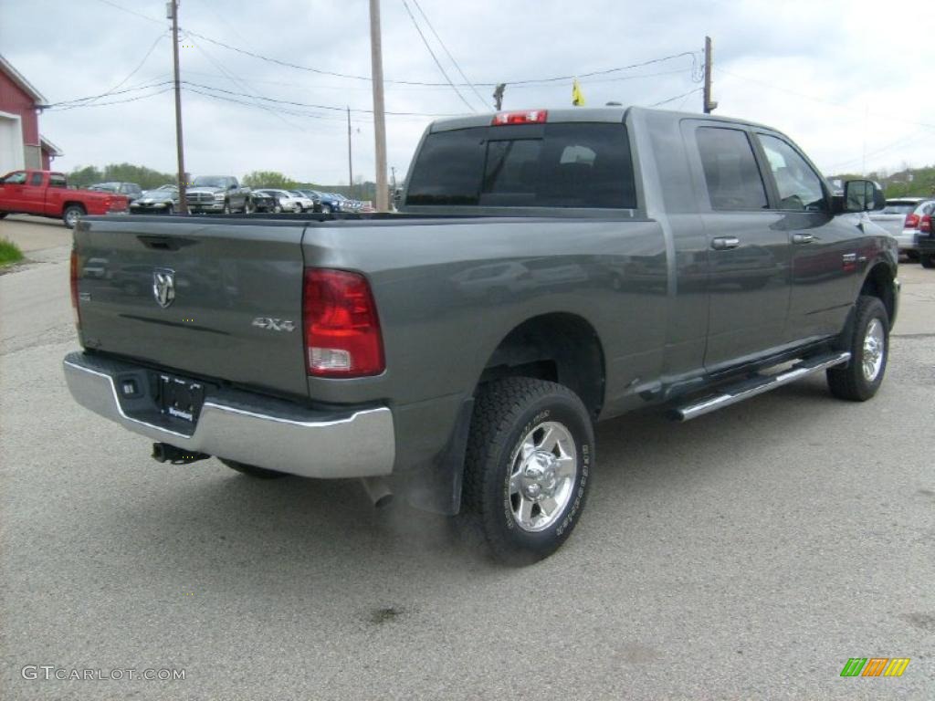 2010 Ram 2500 SLT Mega Cab 4x4 - Mineral Gray Metallic / Dark Slate/Medium Graystone photo #5