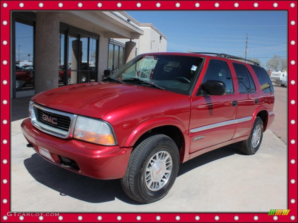 2000 Jimmy SLE 4x4 - Magnetic Red Metallic / Graphite photo #1