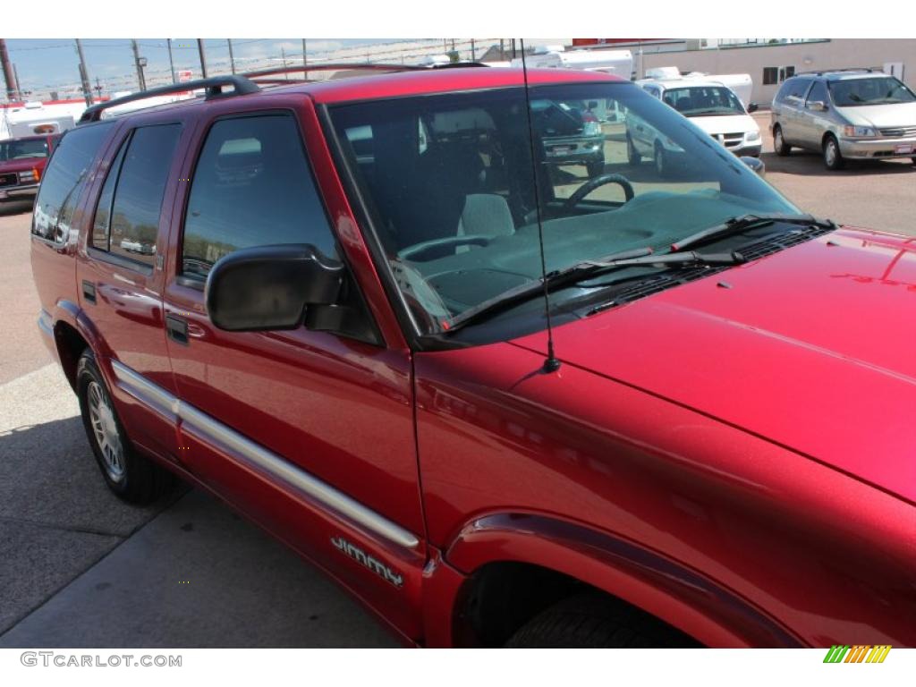 2000 Jimmy SLE 4x4 - Magnetic Red Metallic / Graphite photo #17