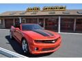 2011 Inferno Orange Metallic Chevrolet Camaro SS/RS Convertible  photo #6