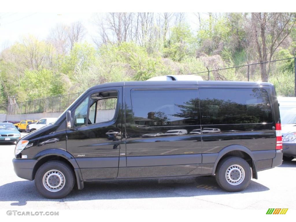 Black 2010 Mercedes-Benz Sprinter 2500 Passenger Van Exterior Photo #48674853
