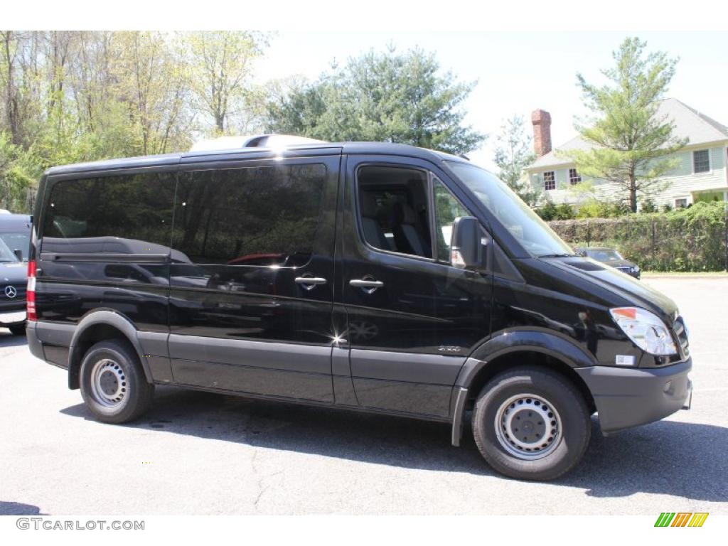 Black 2010 Mercedes-Benz Sprinter 2500 Passenger Van Exterior Photo #48674907