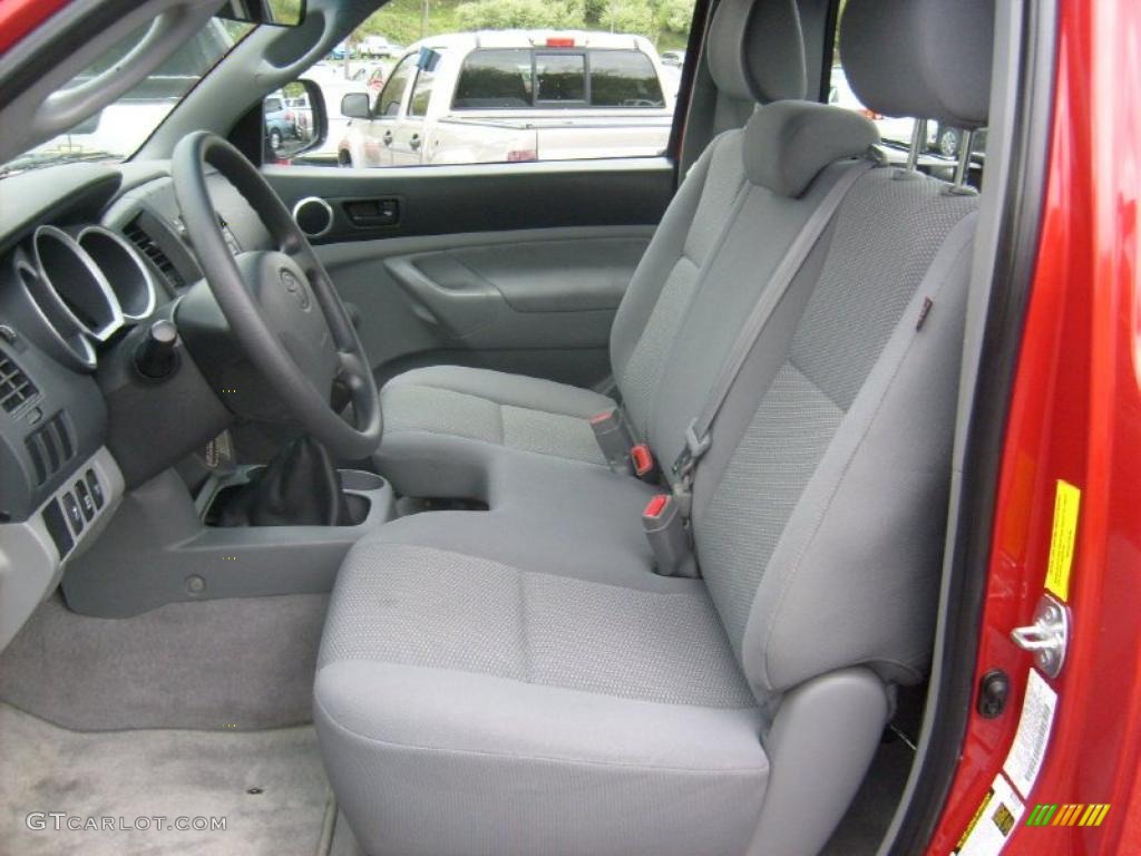 Graphite Gray Interior 2009 Toyota Tacoma Regular Cab 4x4 Photo #48675649