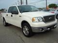 2007 White Sand Tri-Coat Ford F150 Lariat SuperCrew  photo #8