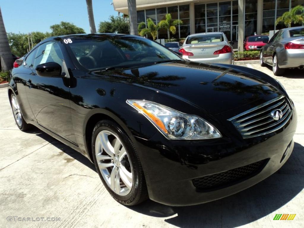 Black Obsidian 2008 Infiniti G 37 Coupe Exterior Photo #48677458