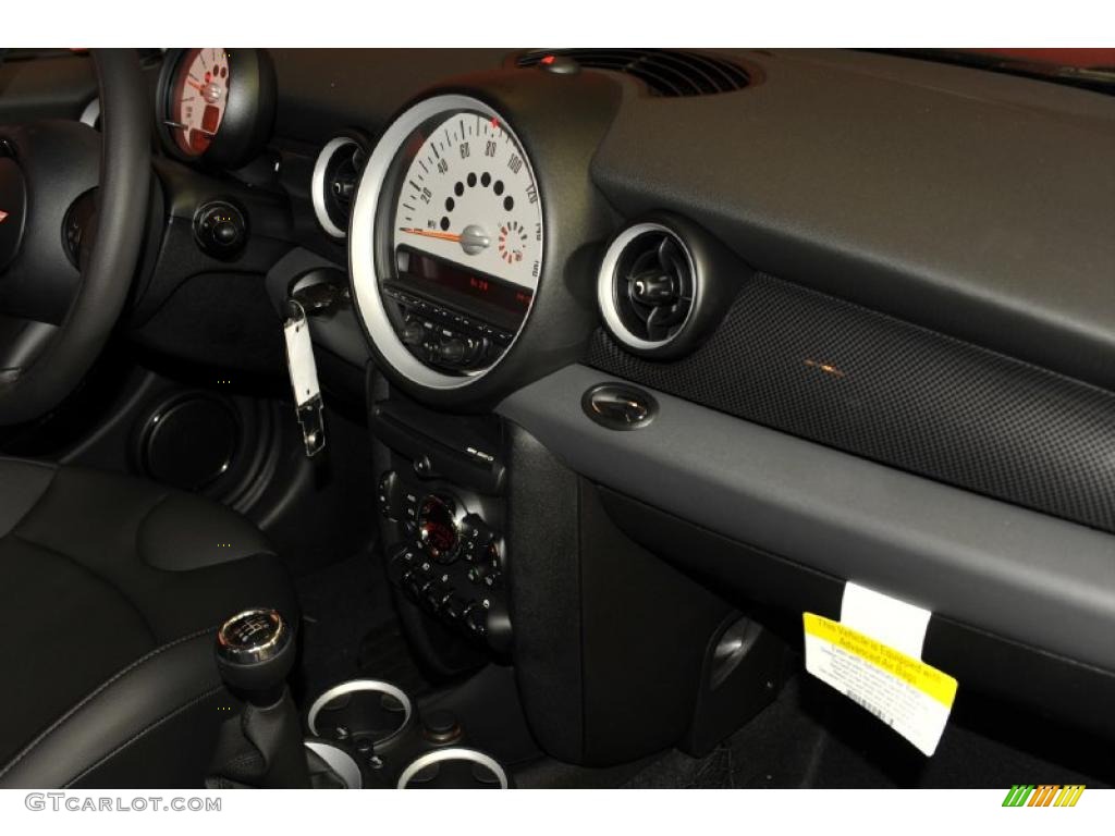 2011 Cooper S Hardtop - Horizon Blue Metallic / Carbon Black photo #16