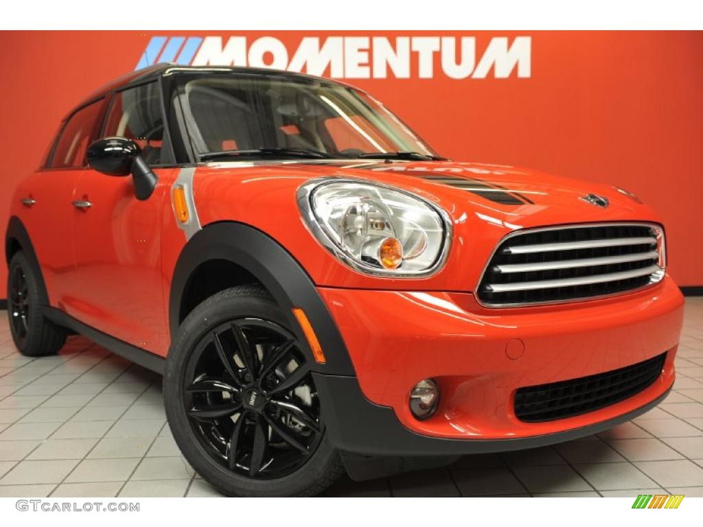 2011 Cooper Countryman - Pure Red / Carbon Black photo #1