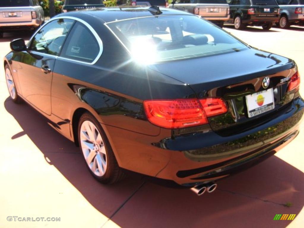 2011 3 Series 328i Coupe - Jet Black / Black photo #3