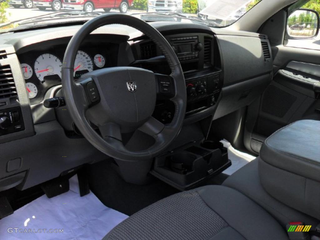 2007 Ram 1500 SLT Regular Cab - Bright Silver Metallic / Medium Slate Gray photo #22