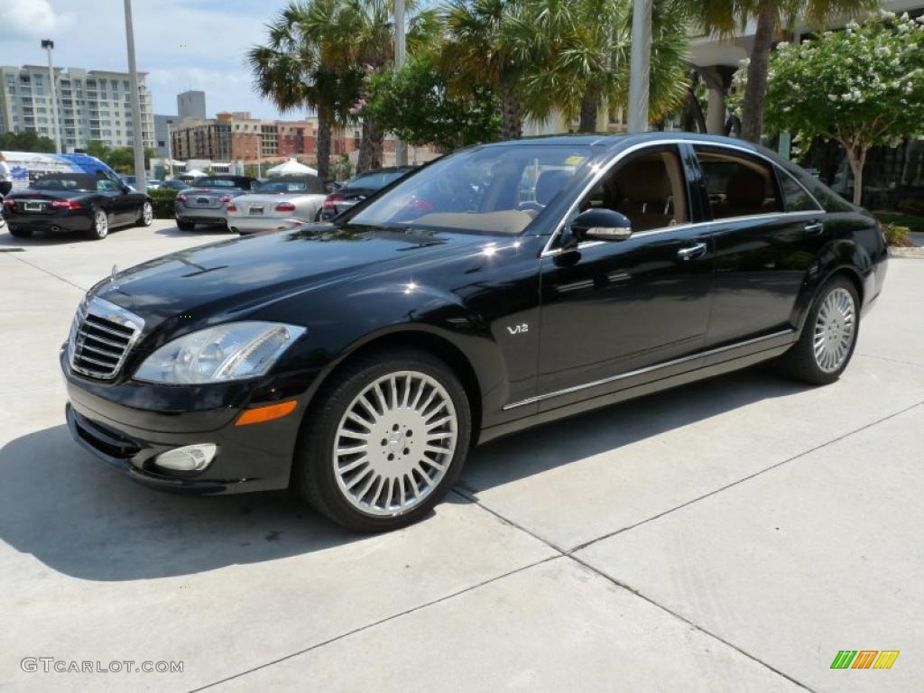 Black 2007 Mercedes-Benz S 600 Sedan Exterior Photo #48680612