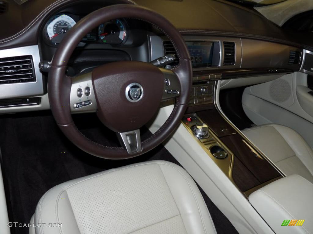 2010 Jaguar XF XF Supercharged Sedan Ivory Dashboard Photo #48680939