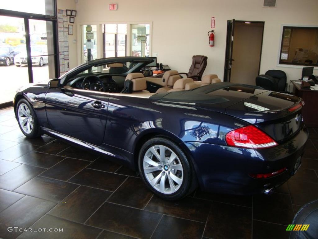 2008 6 Series 650i Convertible - Monaco Blue Metallic / Saddle Brown photo #3