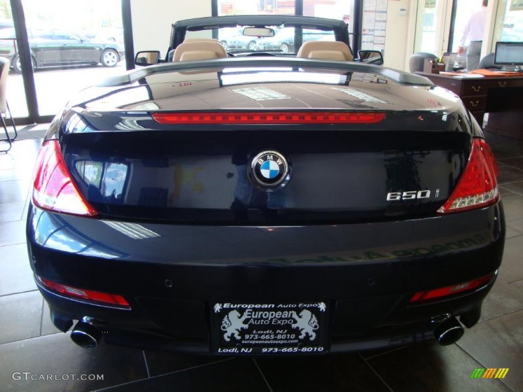 2008 6 Series 650i Convertible - Monaco Blue Metallic / Saddle Brown photo #10