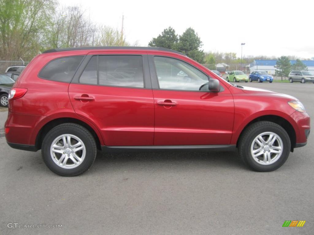 2010 Santa Fe GLS - Venetian Red / Beige photo #14