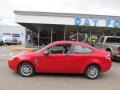 2008 Vermillion Red Ford Focus SE Coupe  photo #2