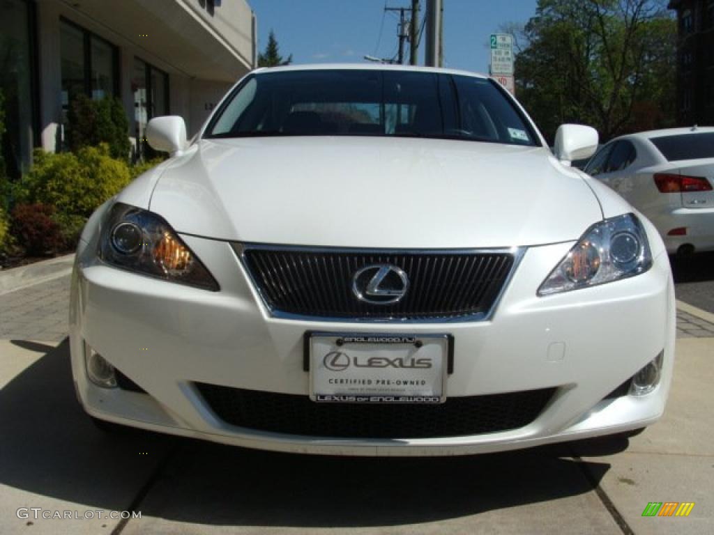 2008 IS 250 AWD - Starfire White Pearl / Black photo #2