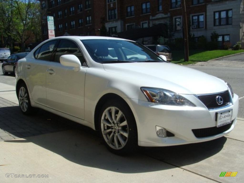 2008 IS 250 AWD - Starfire White Pearl / Black photo #3