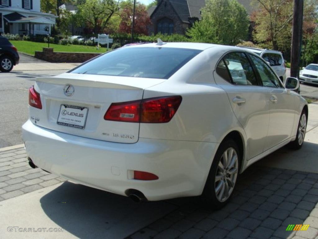 2008 IS 250 AWD - Starfire White Pearl / Black photo #4